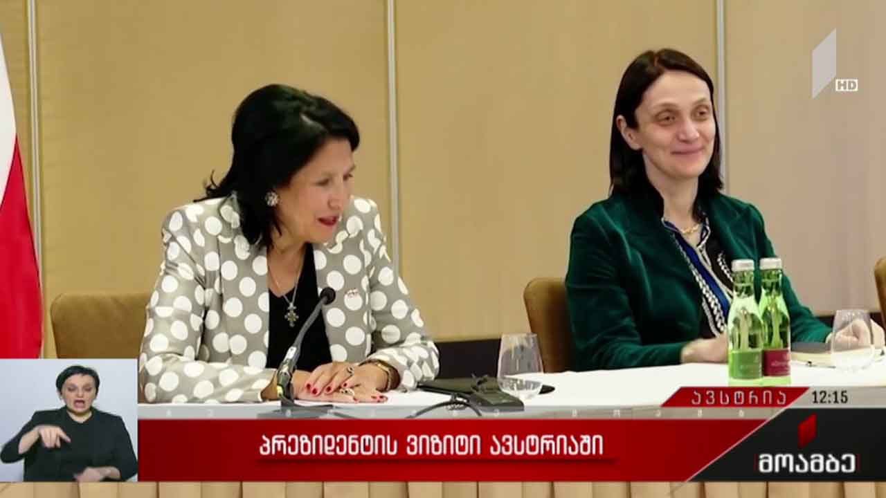 საქართველოს პრეზიდენტის ვიზიტი ავსტრიაში