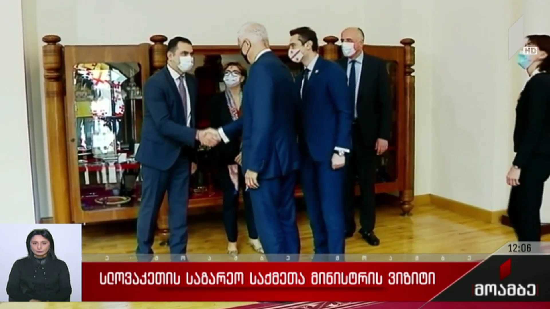 სლოვაკეთის საგარეო საქმეთა მინისტრის ვიზიტი