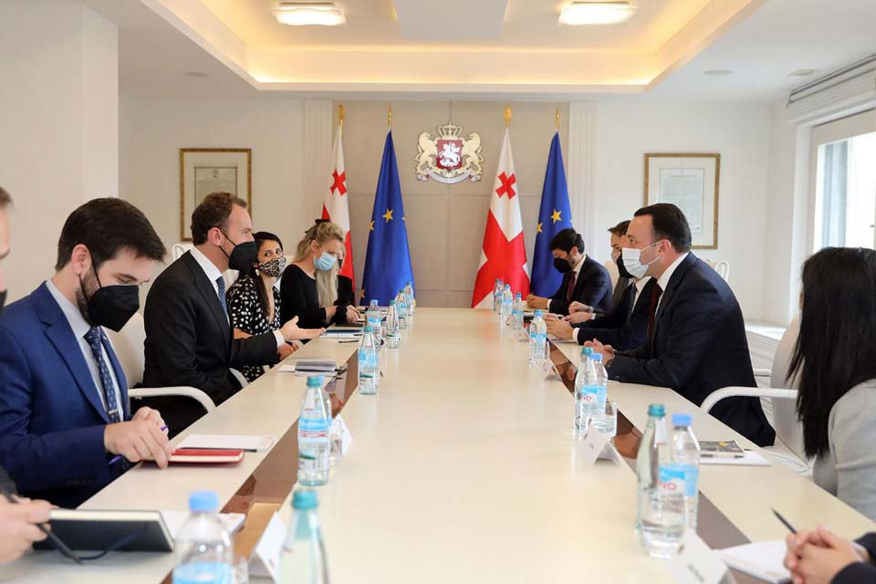 Ираклий Гарибашвили встретился с представителями "Программы лидерства тысячелетия" при Атлантическом Совете