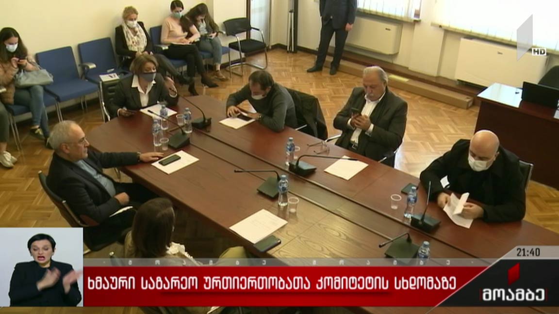 ხმაური საგარეო ურთიერთობათა კომიტეტის სხდომაზე