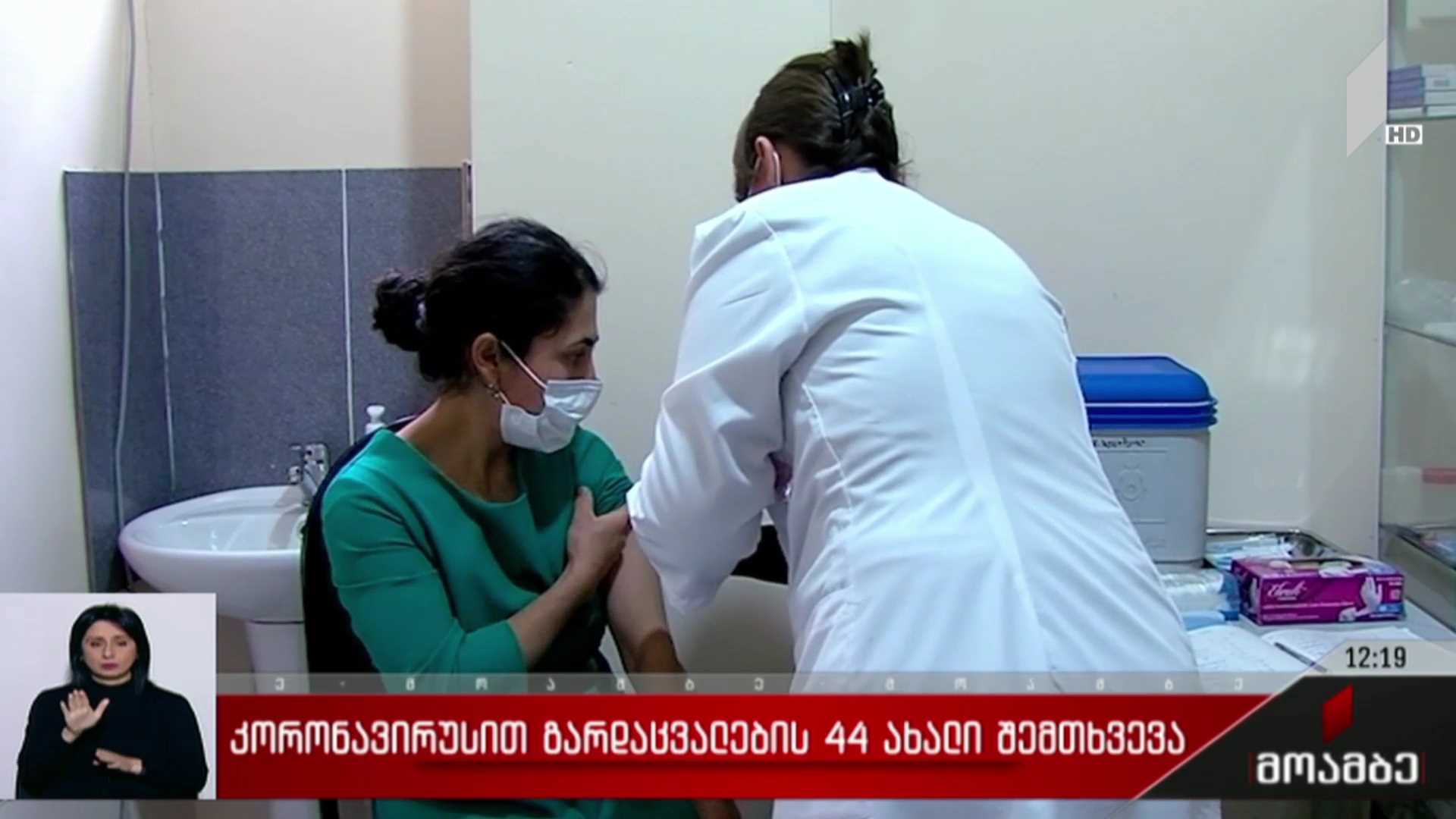 კორონავირუსით გარდაცვალების 44 ახალი შემთხვევა  