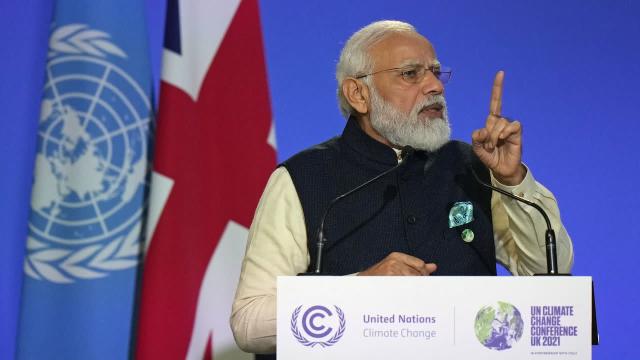 ინდოეთმა განაცხადა, რომ 2070 წლისთვის სათბური აირების გამოყოფის ნულოვან დონეს მიაღწევს