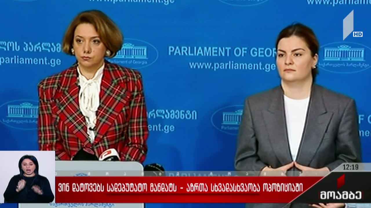 ვინ დატოვებს სადეპუტატო მანდატს - აზრთა სხვადასხვაობა ოპოზიციაში