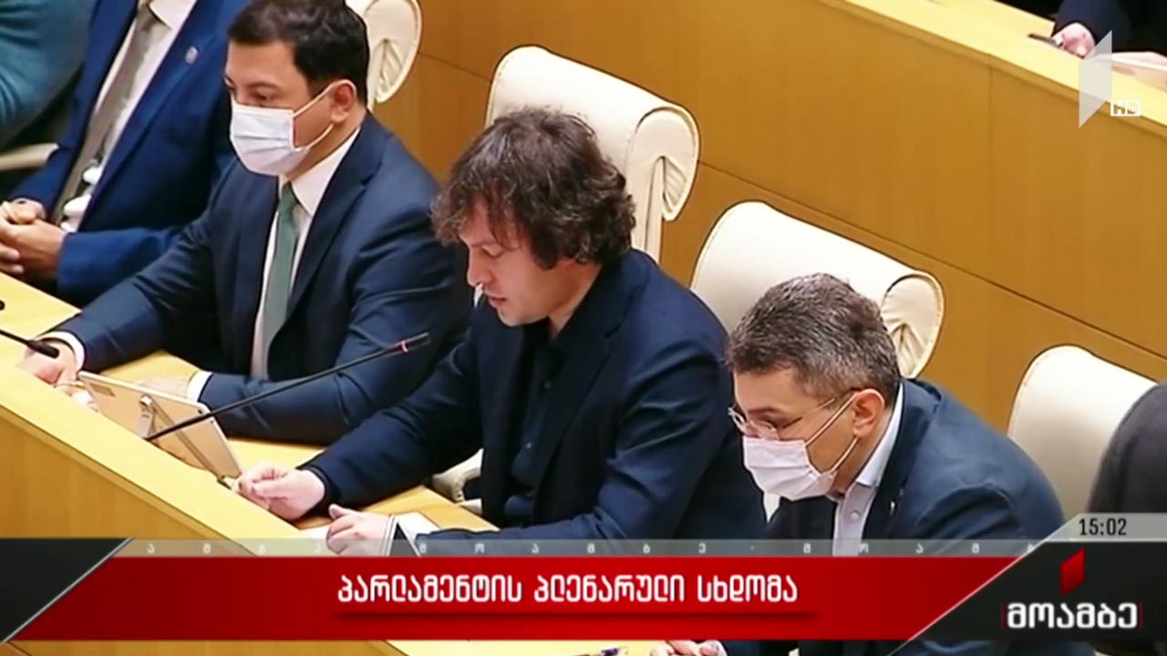 პარლამენტის პლენარული სხდომა