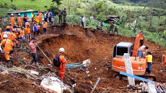 კოლუმბიაში ძლიერი წვიმით გამოწვეული მეწყერის შედეგად 11 ადამიანი დაიღუპა