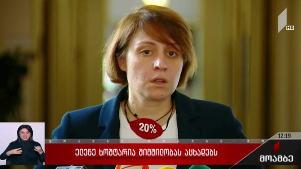 ელენე ხოშტარია შიმშილობას აცხადებს
