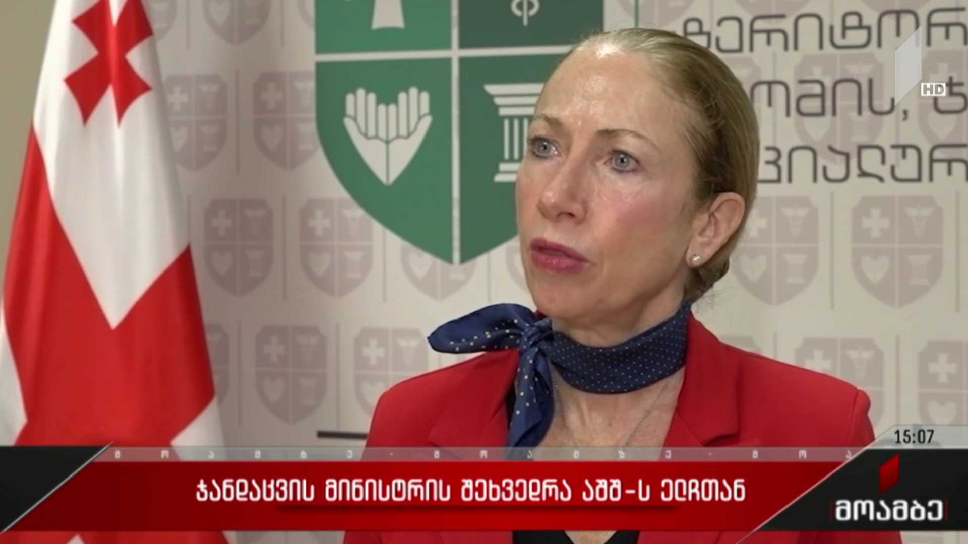 ჯანდაცვის მინისტრის შეხვედრა აშშ-ის ელჩთან