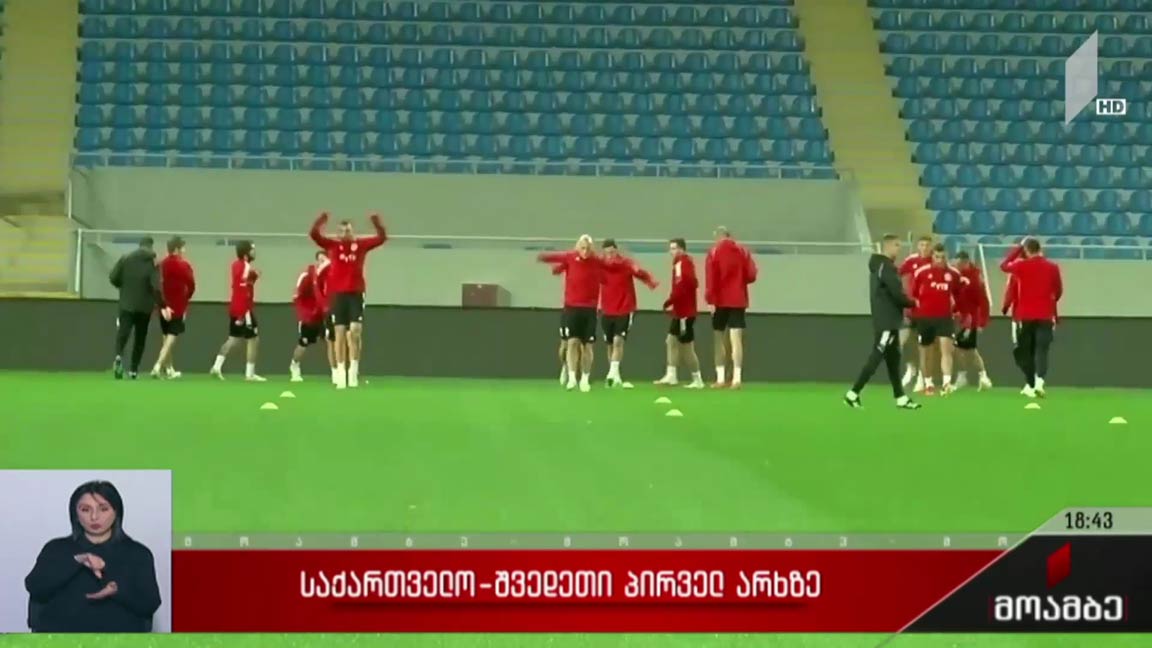 საქართველო-შვედეთი პირველ არხზე
