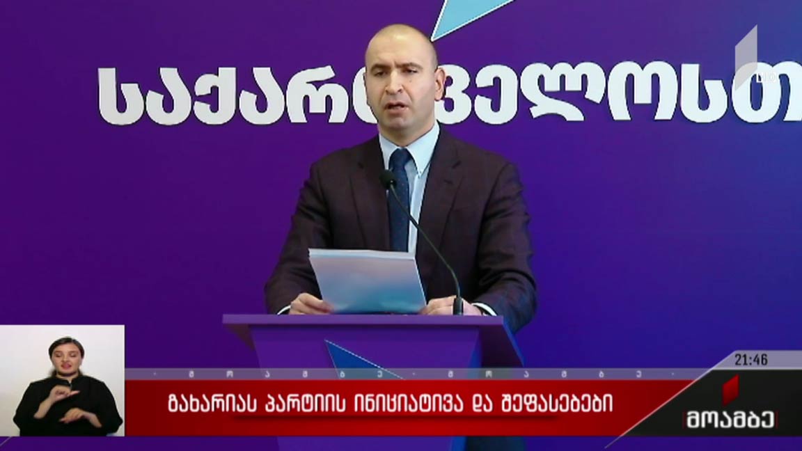 გახარიას პარტიის ინიციატივა და შეფასებები