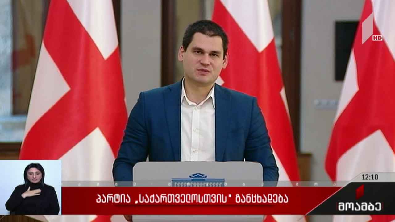 პარტია „საქართველოსთვის“ განცხადება