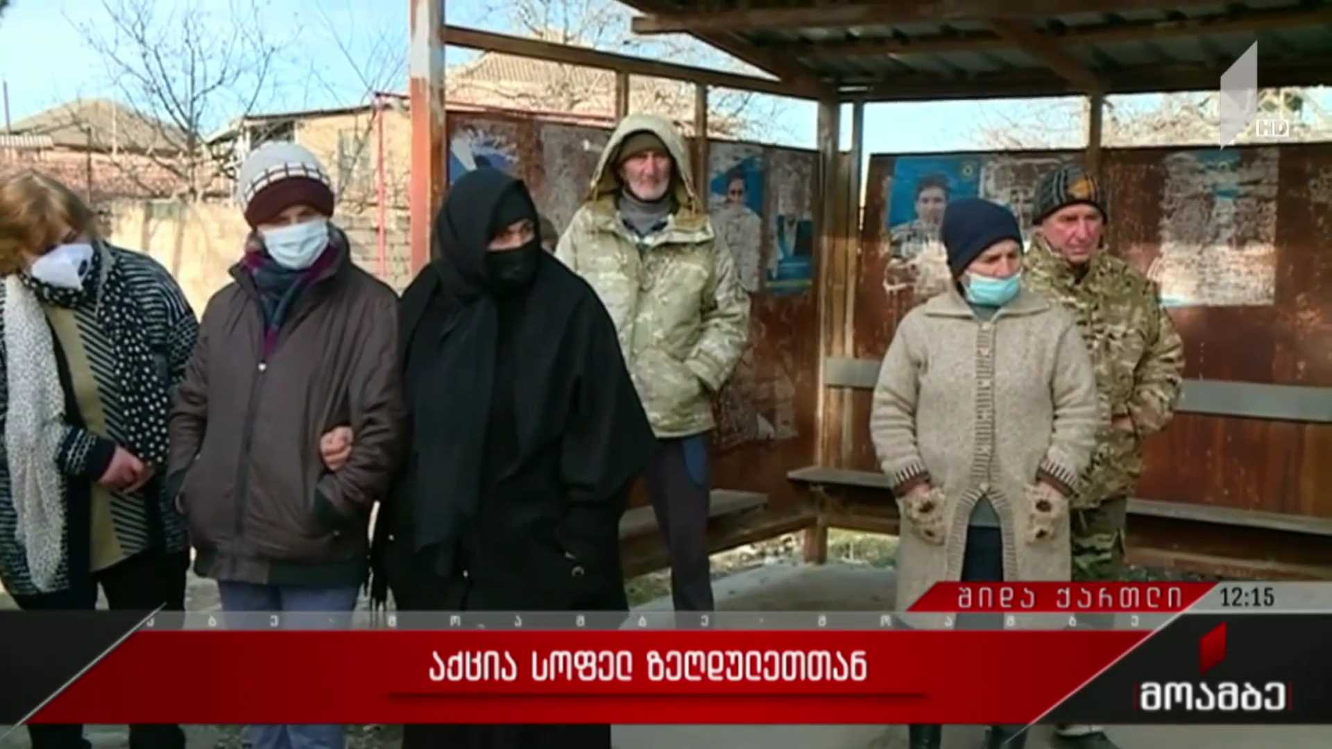 აქცია სოფელ ზეღდულეთთან