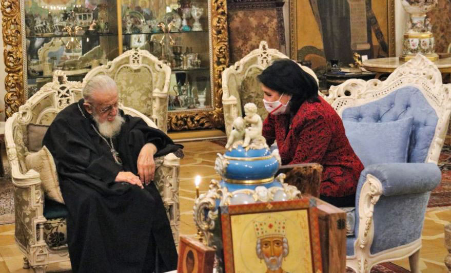 Prezidentin mətbuat xidməti – Salome Zurabişvili Patriarxa milli razılaşma prosesinin başlaması barəsində öz təşəbbüsünü təqdim etdi