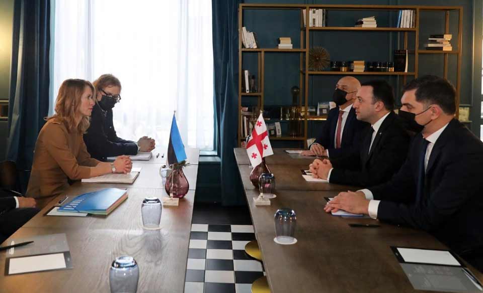 ირაკლი ღარიბაშვილი - მადლობას ვუხდი ესტონეთის პრემიერ-მინისტრს საქართველოს სუვერენიტეტის, ტერიტორიული მთლიანობის და ნატოსთან დაკავშირებული მისწრაფებების მტკიცე მხარდაჭერისთვის