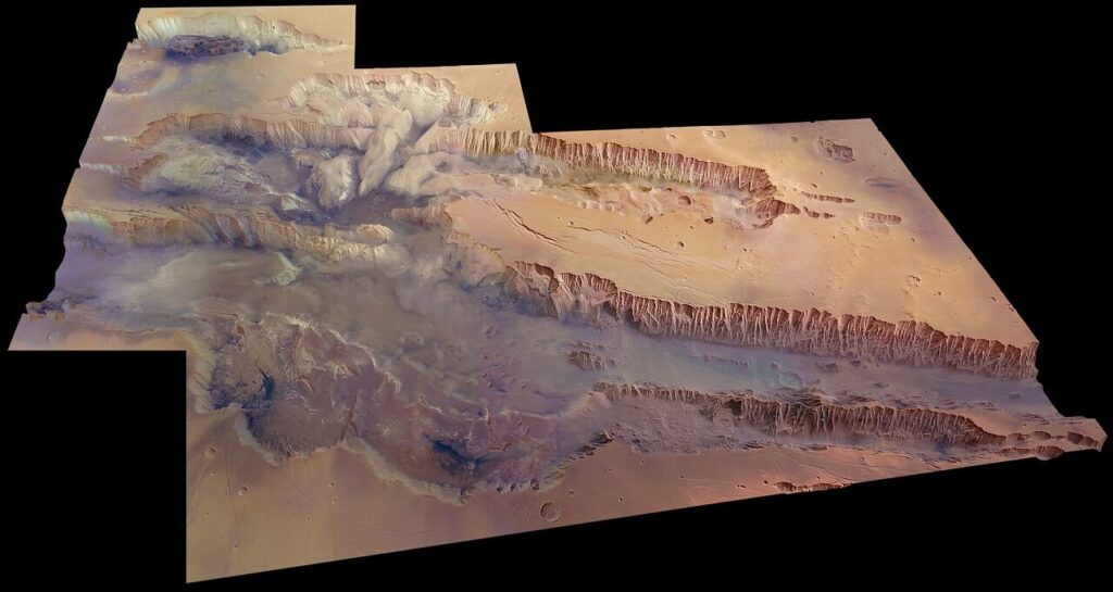 მარსზე, მზის სისტემის უდიდეს კანიონში, დიდი ოდენობით წყალი აღმოაჩინეს — #1tvმეცნიერება