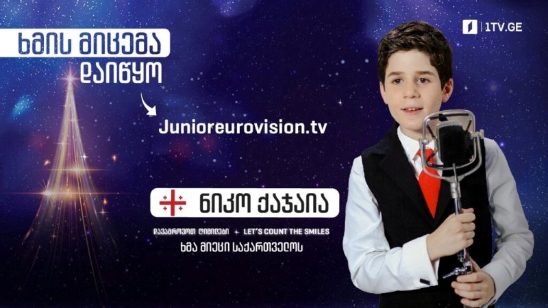 ხმა მიეცი ნიკო ქაჯაიას – საბავშვო ევროვიზიაზე ონლაინ ხმის მიცემა დაიწყო
