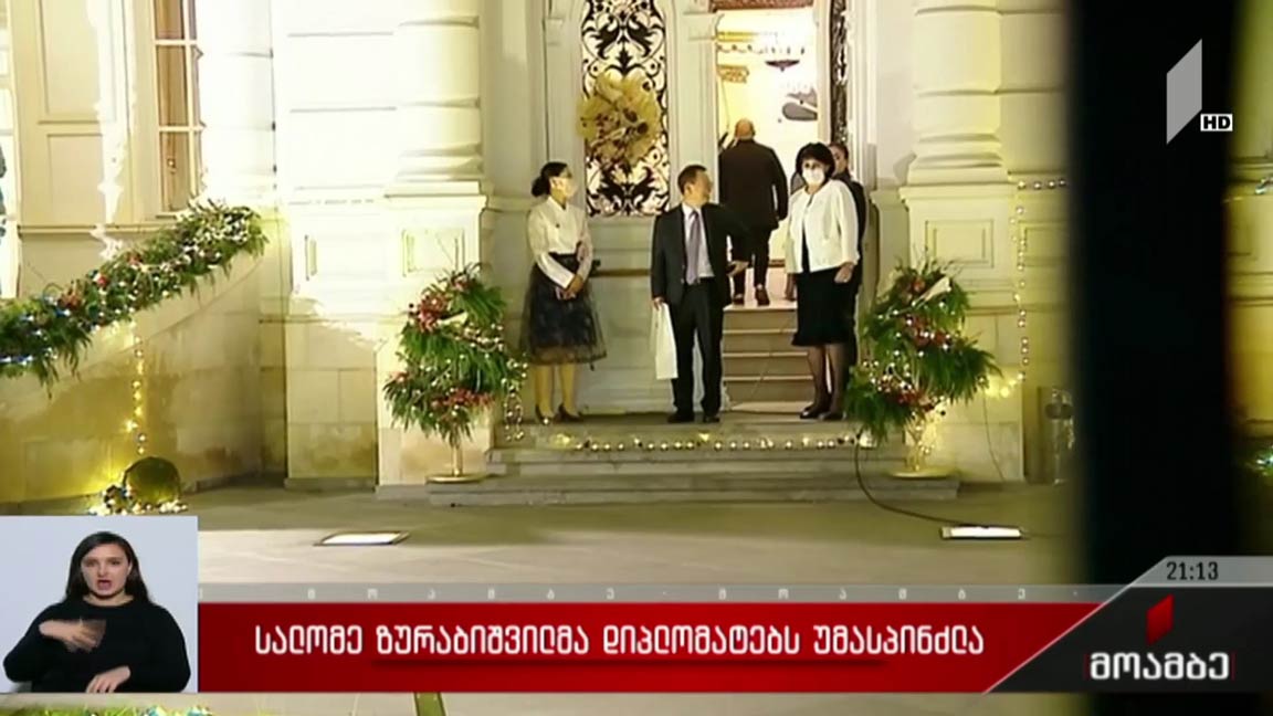 სალომე ზურაბიშვილმა დიპლომატებს უმასპინძლა