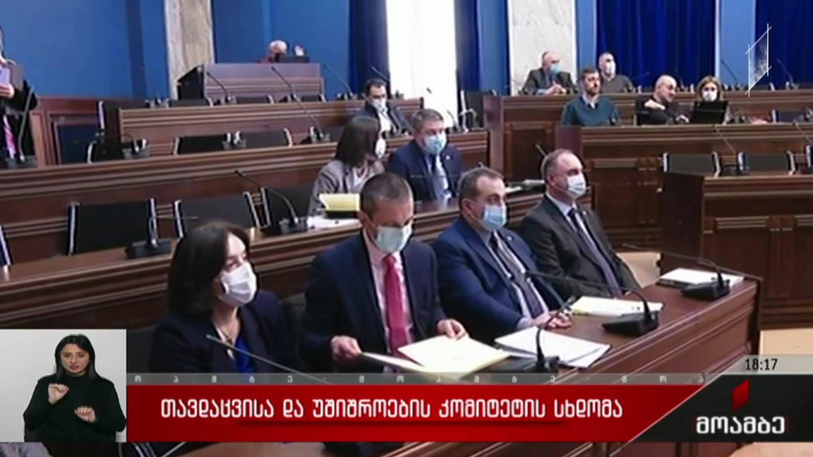 თავდაცვისა და უშიშროების კომიტეტის სხდომა