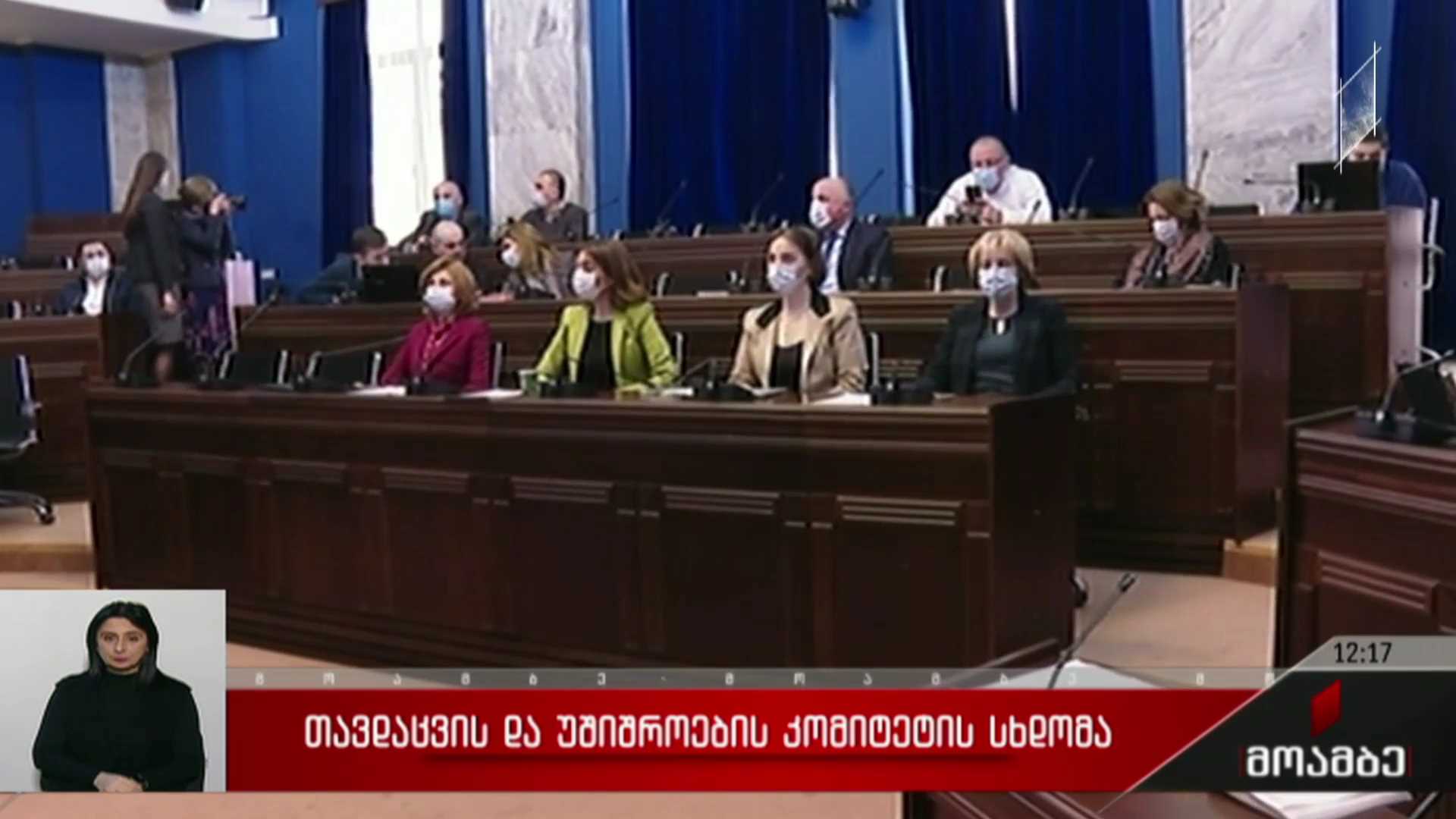 თავდაცვისა და უშიშროების კომიტეტის სხდომა
