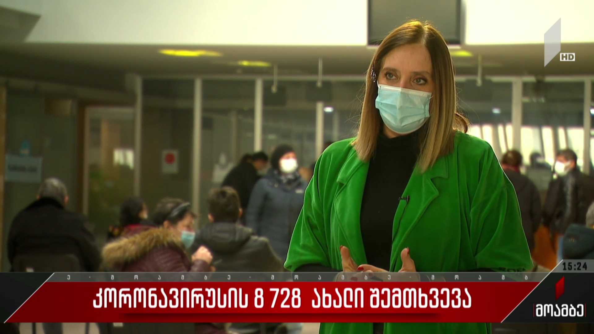 კორონავირუსის 8 728 ახალი შემთხვევა საქართველოში
