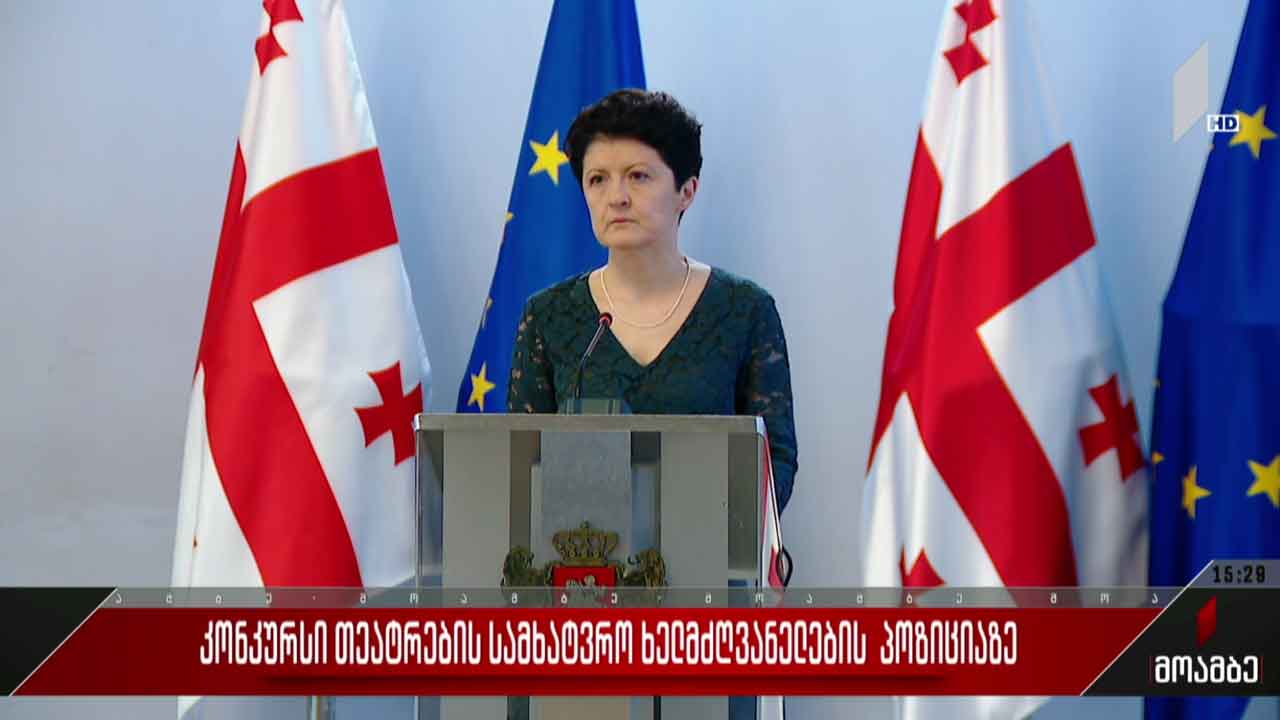 კონკურსი თეატრების სამხატვრო ხელმძღვანელების პოზიციაზე