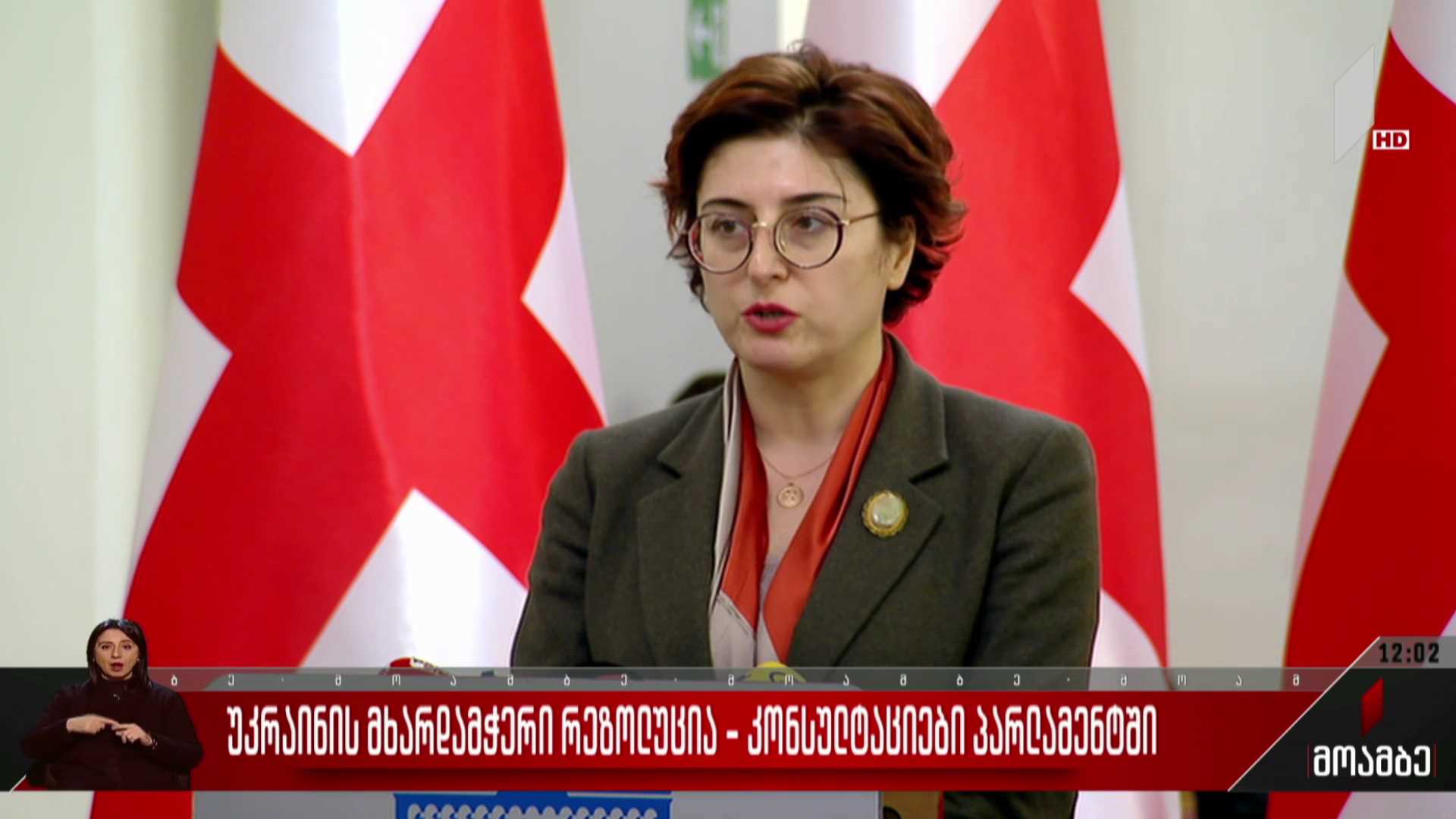 უკრაინის მხარდამჭერი რეზოლუცია - კონსულტაციები პარლამენტში