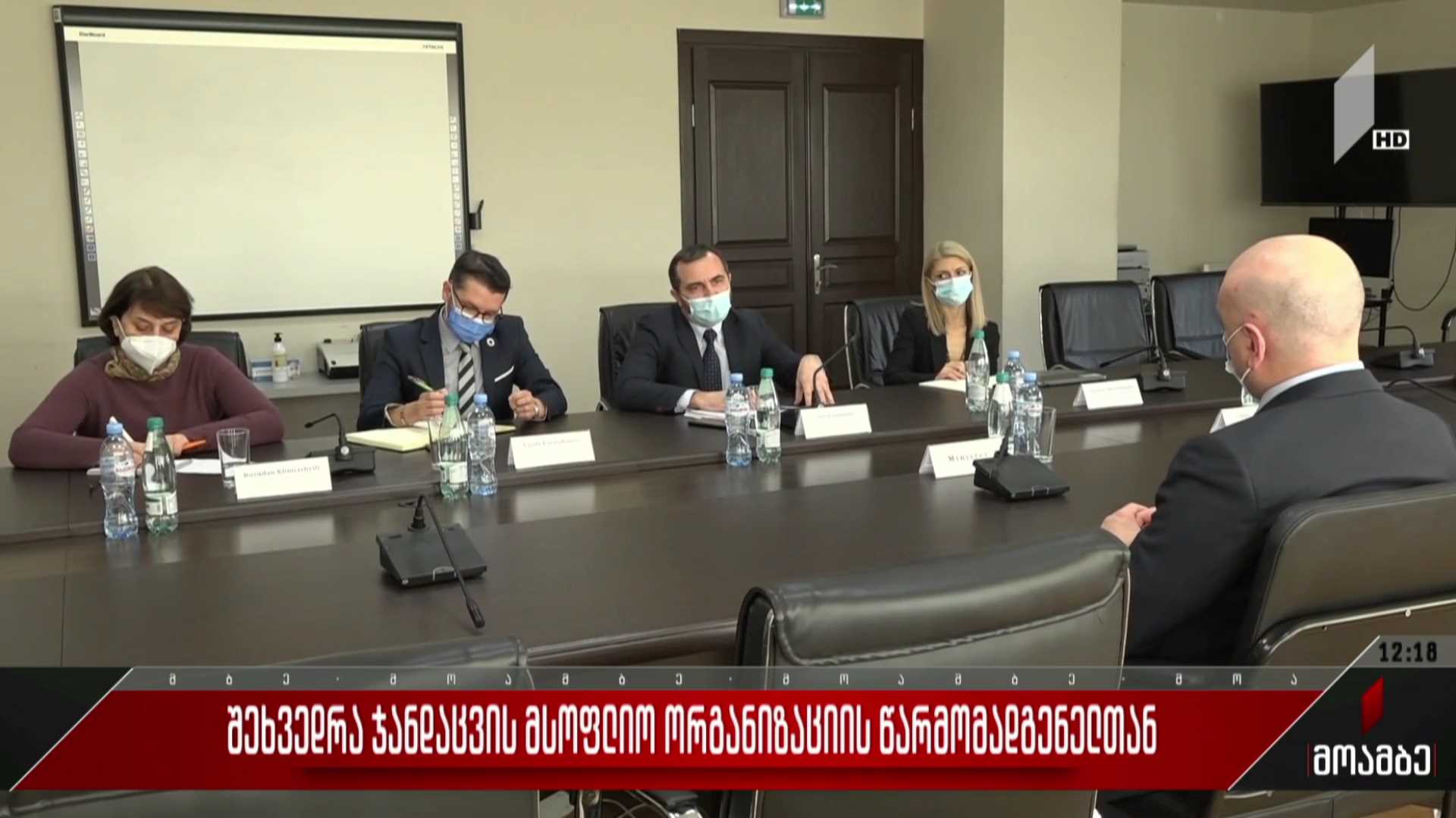 შეხვედრა ჯანდაცვის მსოფლიო ორგანიზაციის წარმომადგენელთან