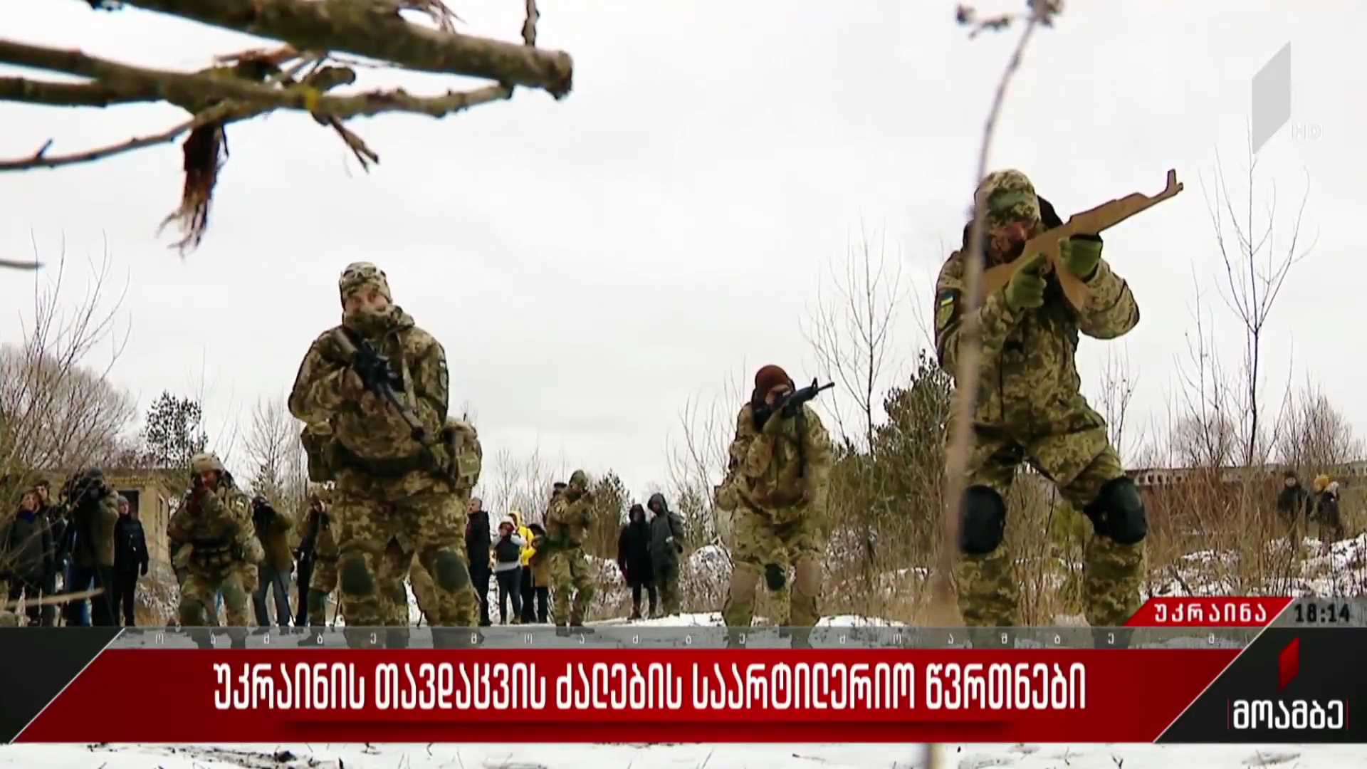უკრაინის თავდაცვის ძალების საარტილერიო წვრთნები