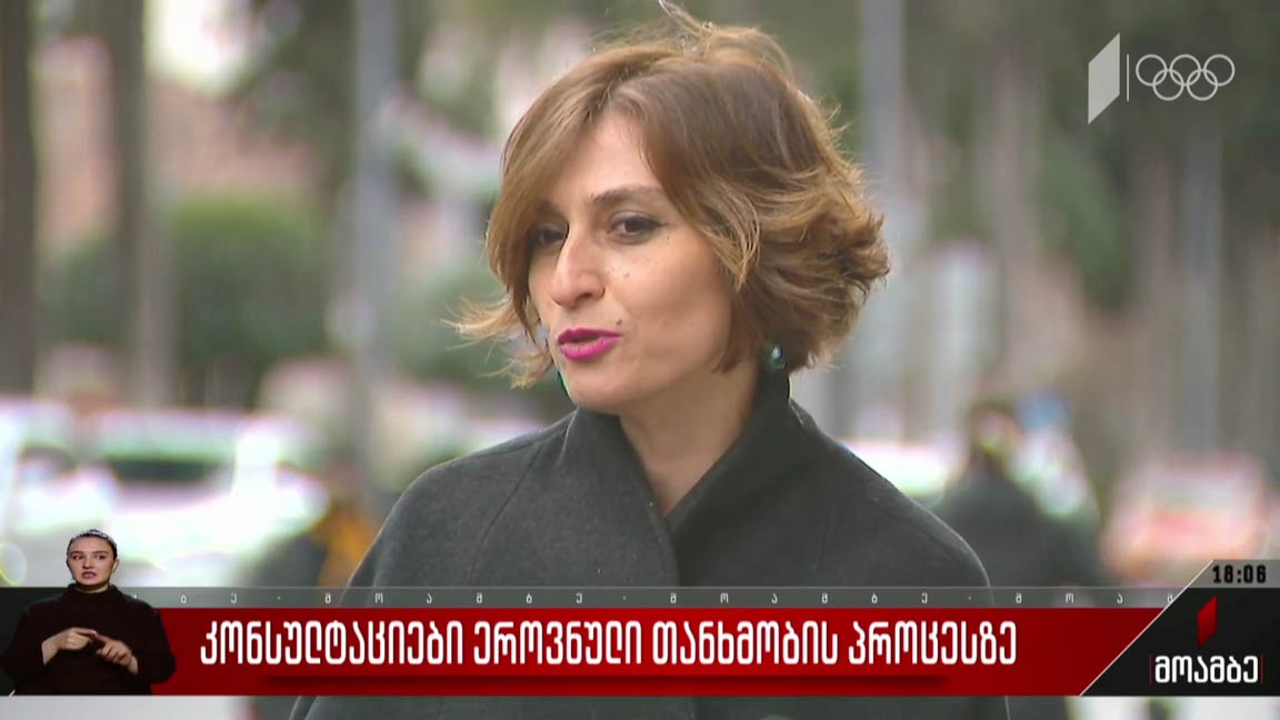 კონსულტაციები ეროვნული თანხმობის პროცესზე