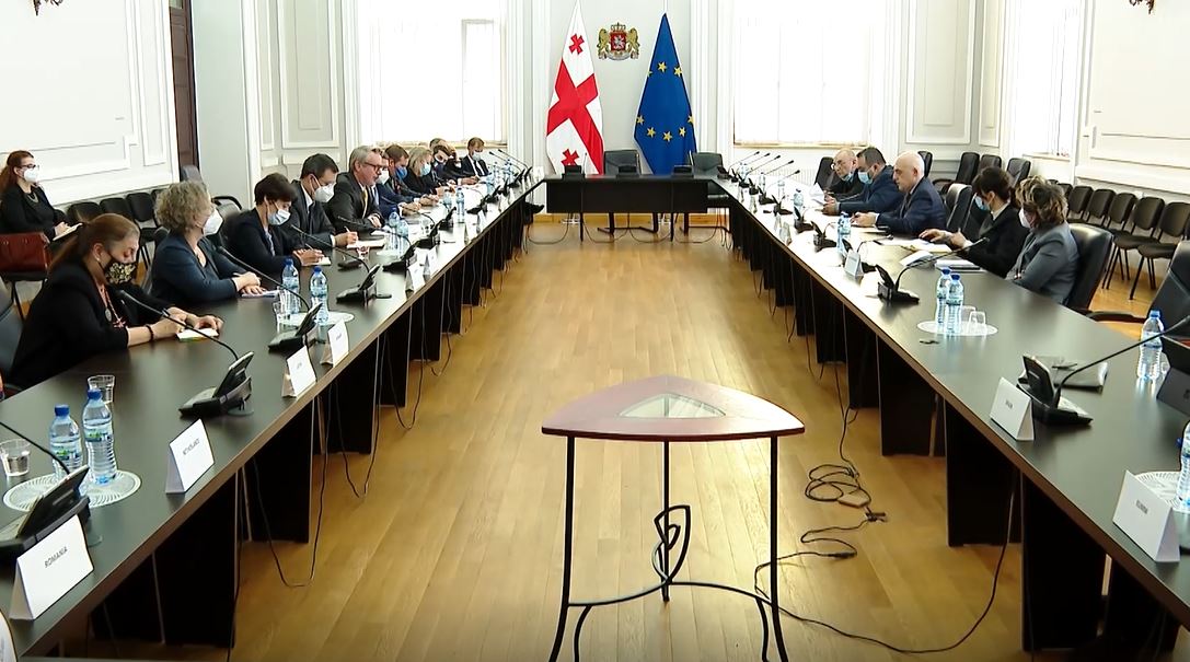 დავით ზალკალიანი ევროკავშირის წევრი სახელმწიფოების ელჩებს შეხვდა