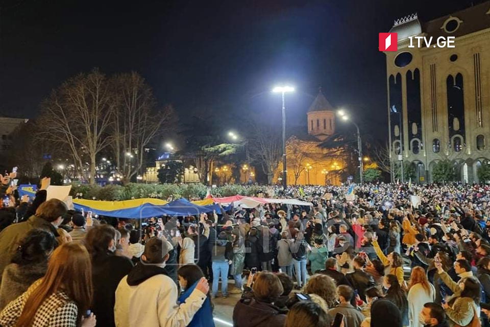 თბილისში უკრაინის სოლიდარობის აქცია გაიმართა