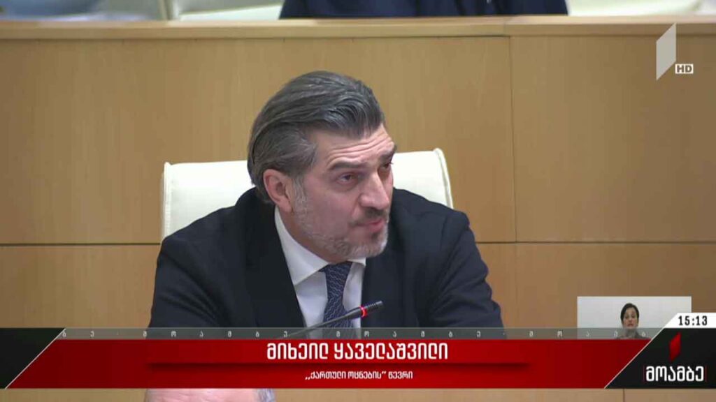 პოლიტიკური განცხადებები პარლამენტში