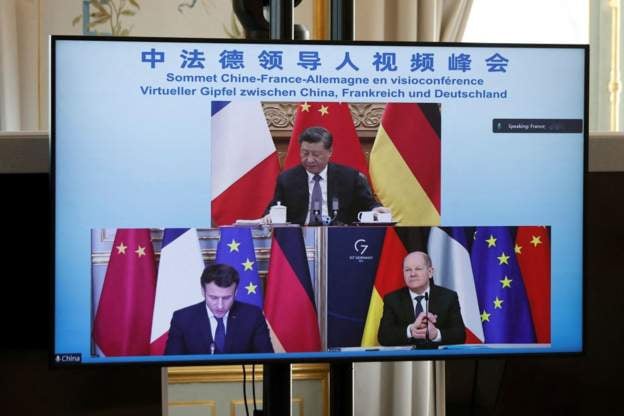 ჩინეთის პრეზიდენტის განცხადებით, ჩინეთმა, გერმანიამ და საფრანგეთმა რუსეთსა და უკრაინას შორის სამშვიდობო მოლაპარაკებებს ერთობლივად უნდა დაუჭირონ მხარი
