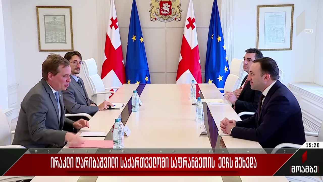 ირაკლი ღარიბაშვილი საქართველოში საფრანგეთის ელჩს შეხვდა