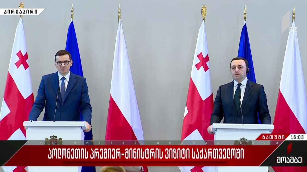 პოლონეთის პრემიერ-მინისტრის ვიზიტი - განცხადებები