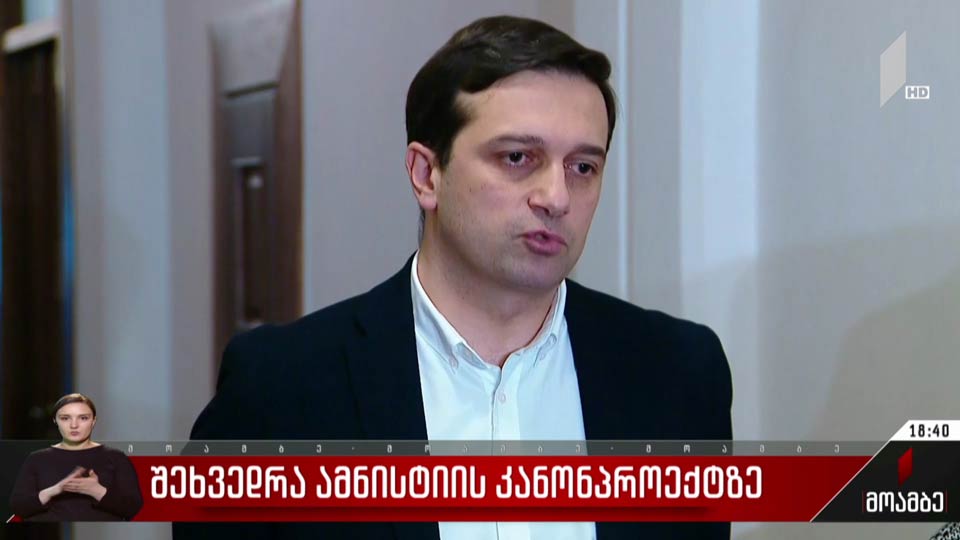 შეხვედრა ამნისტიის კანონპროექტზე