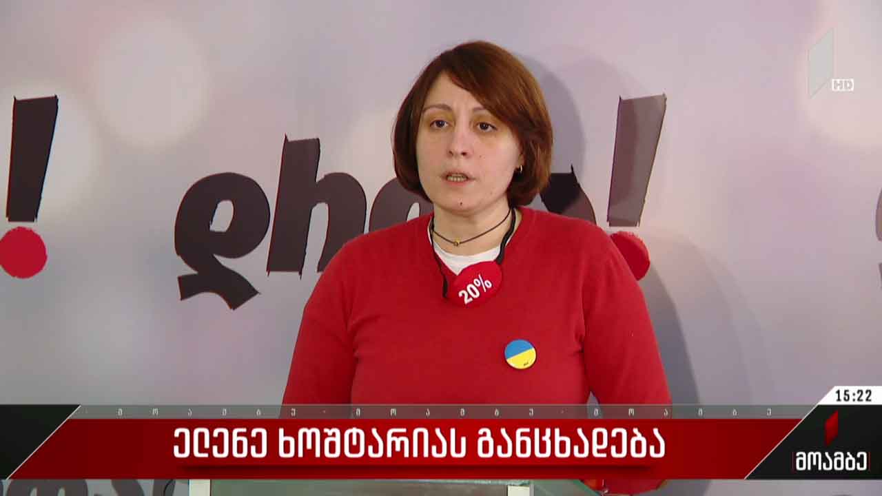 ელენე ხოშტარიას განცხადება