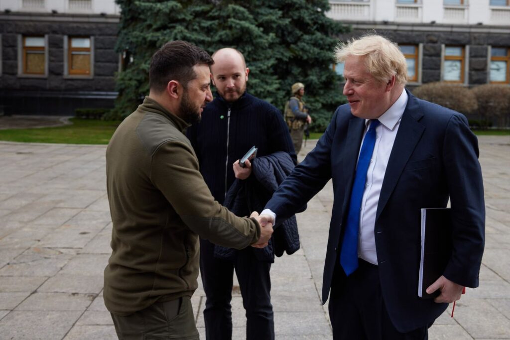 Boris Conson – Ukrayna xalqına sarsılmaz dəstəyimi göstərmək üçün bu gün Kiyevdə dostum, prezident Zelenski ilə görüşdüm