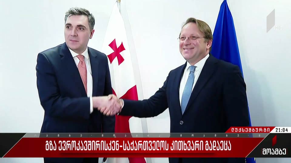 გზა ევროკავშირისკენ - საქართველოს წევრობის კითხვარი გადაეცა