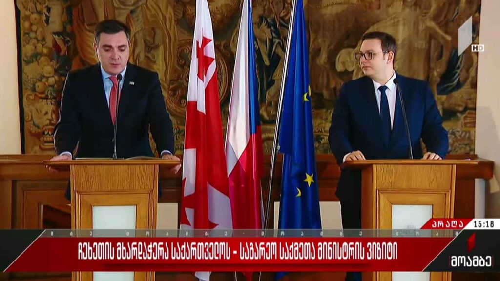 ჩეხეთის მხარდაჭერა საქართველოს – საგარეო საქმეთა მინისტრის ვიზიტი