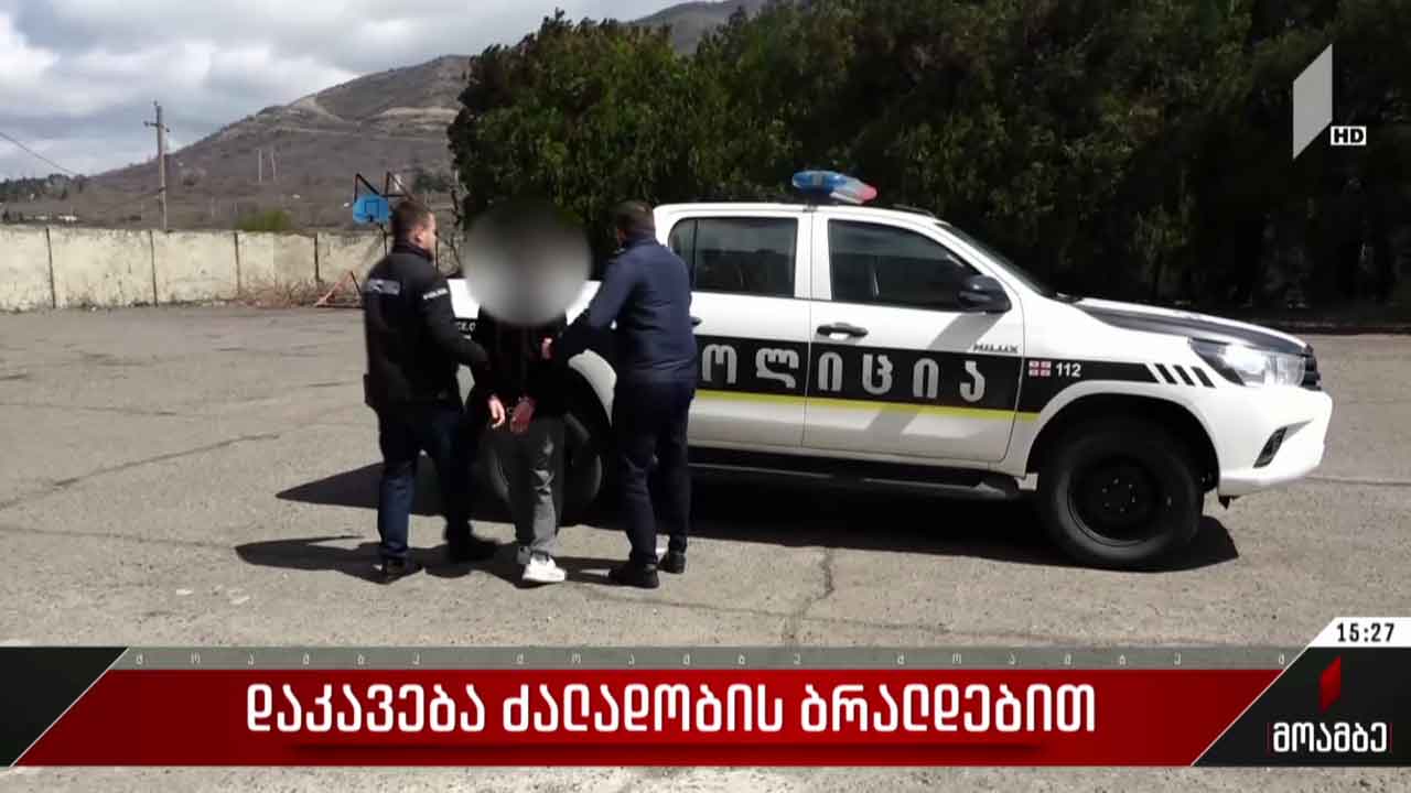დაკავება ძალადობის ბრალდებით
