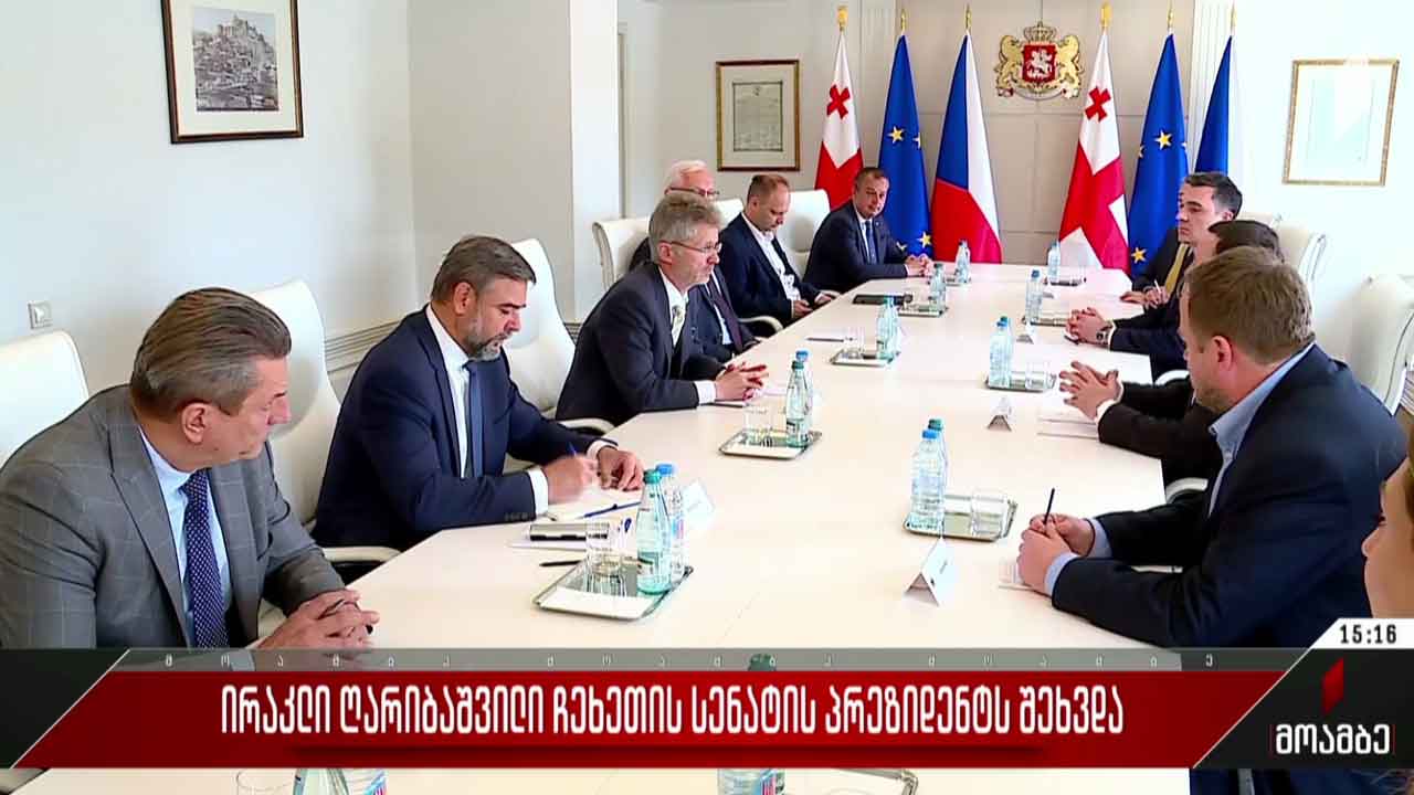 ირაკლი ღარიბაშვილი ჩეხეთის სენატის პრეზიდენტს შეხვდა