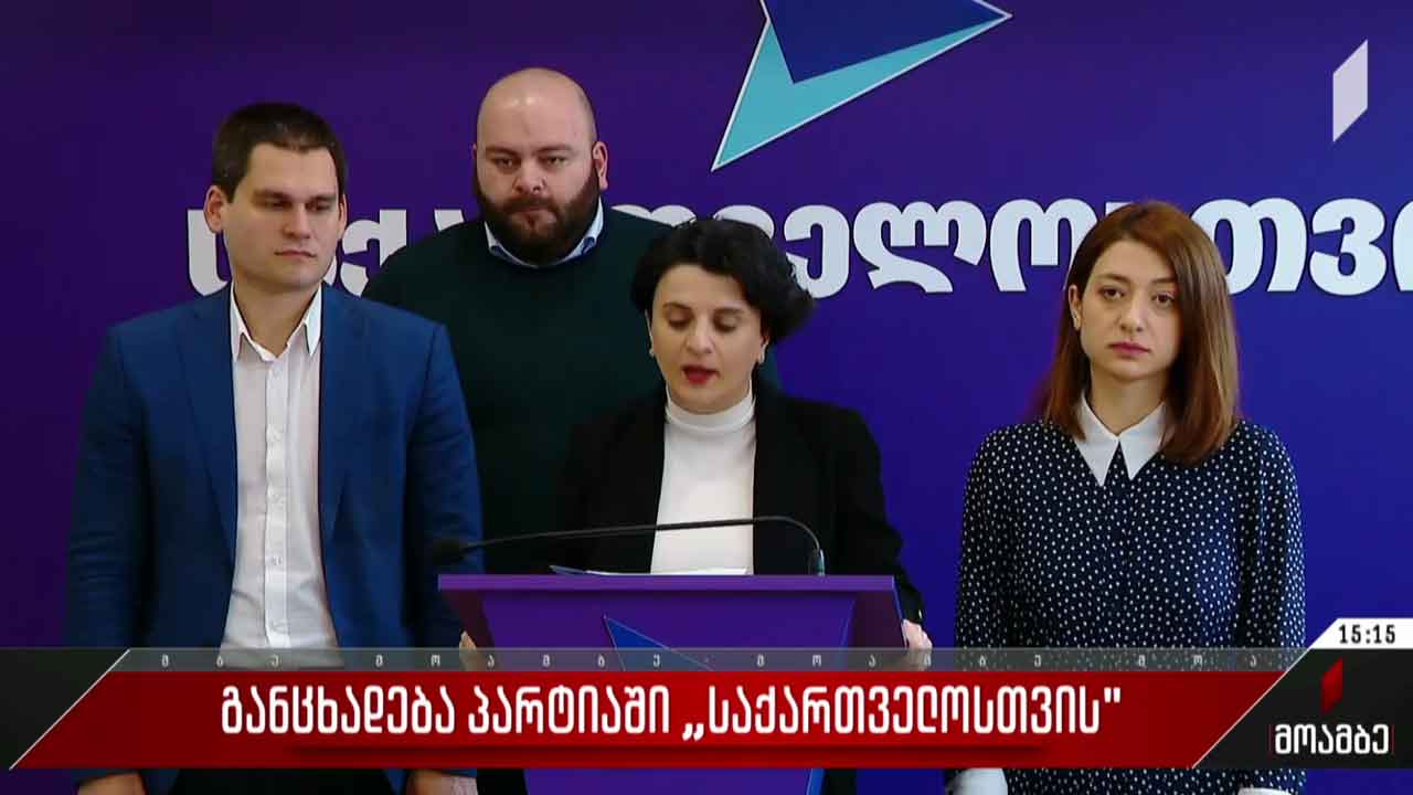 განცხადება პარტიაში „საქართველოსთვის“
