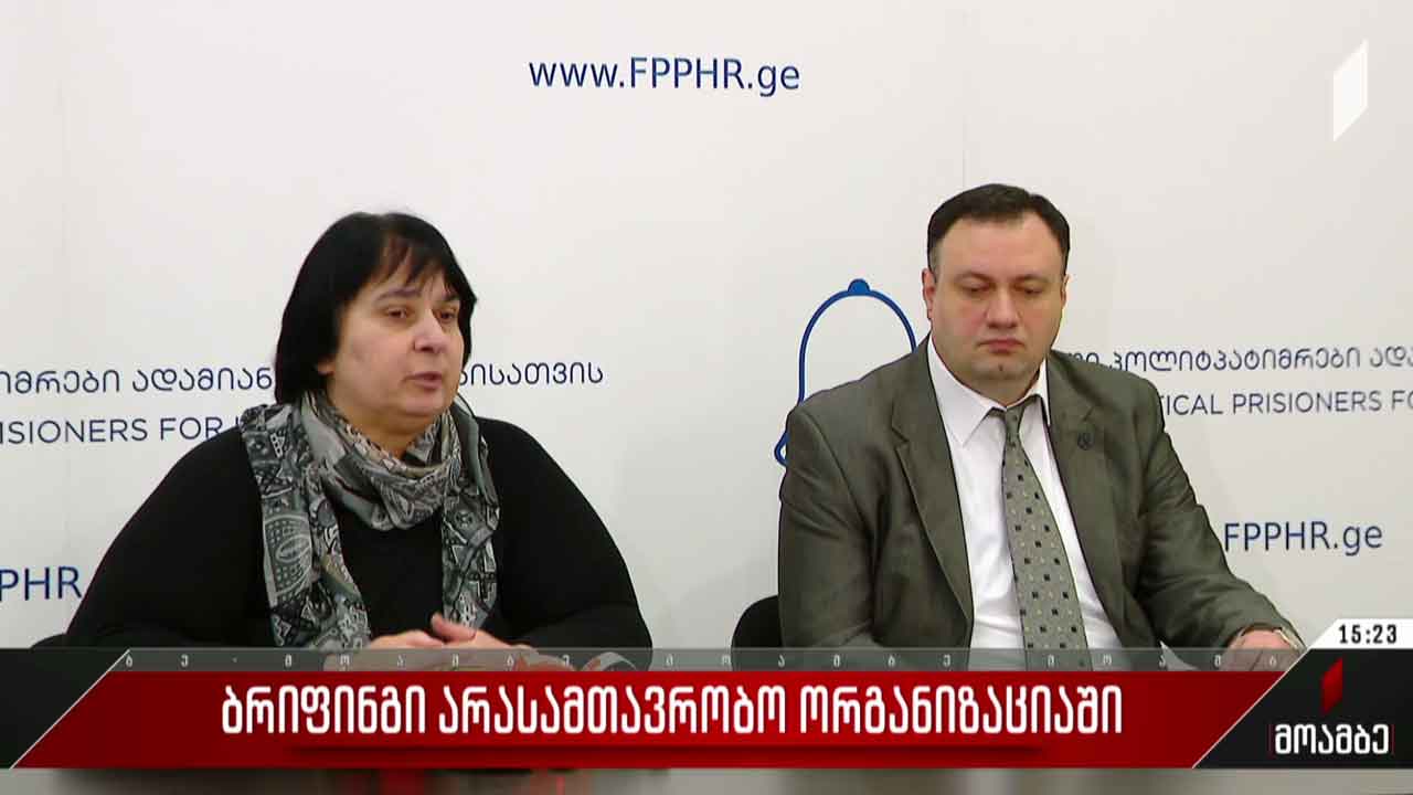 ბრიფინგი არასამთავრობო ორგანიზაციაში