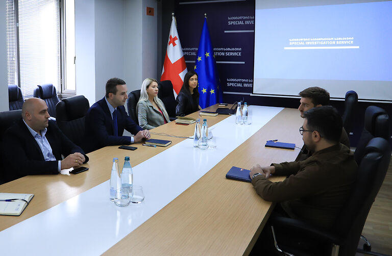 კოკა კაციტაძე და გიორგი კვარაცხელია სოციალური სამართლიანობის ცენტრის წარმომადგენლებს შეხვდნენ