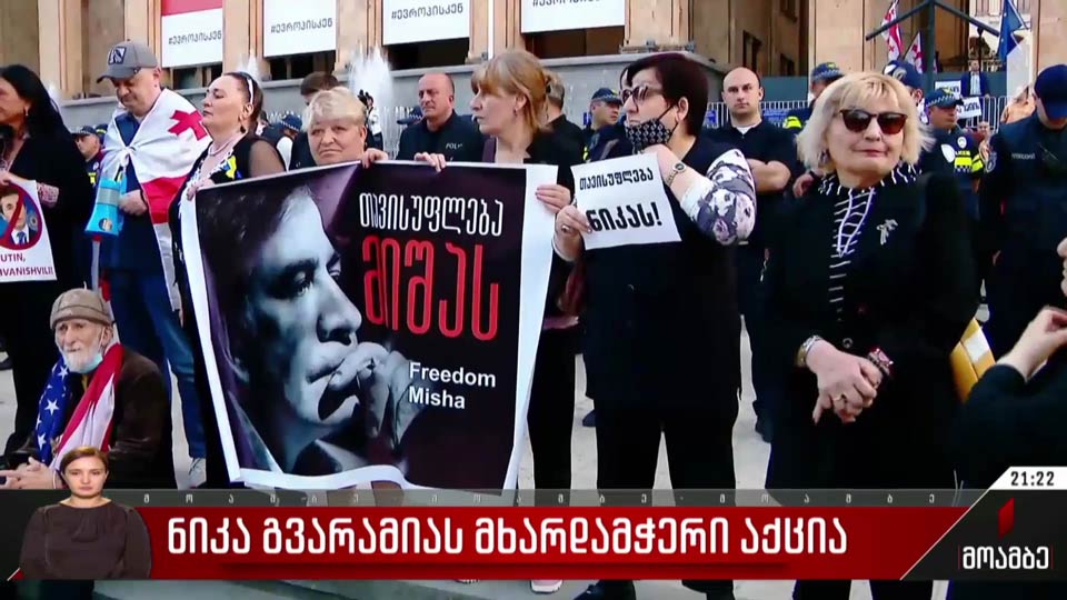 ნიკა გვარამიას მხარდამჭერი აქცია