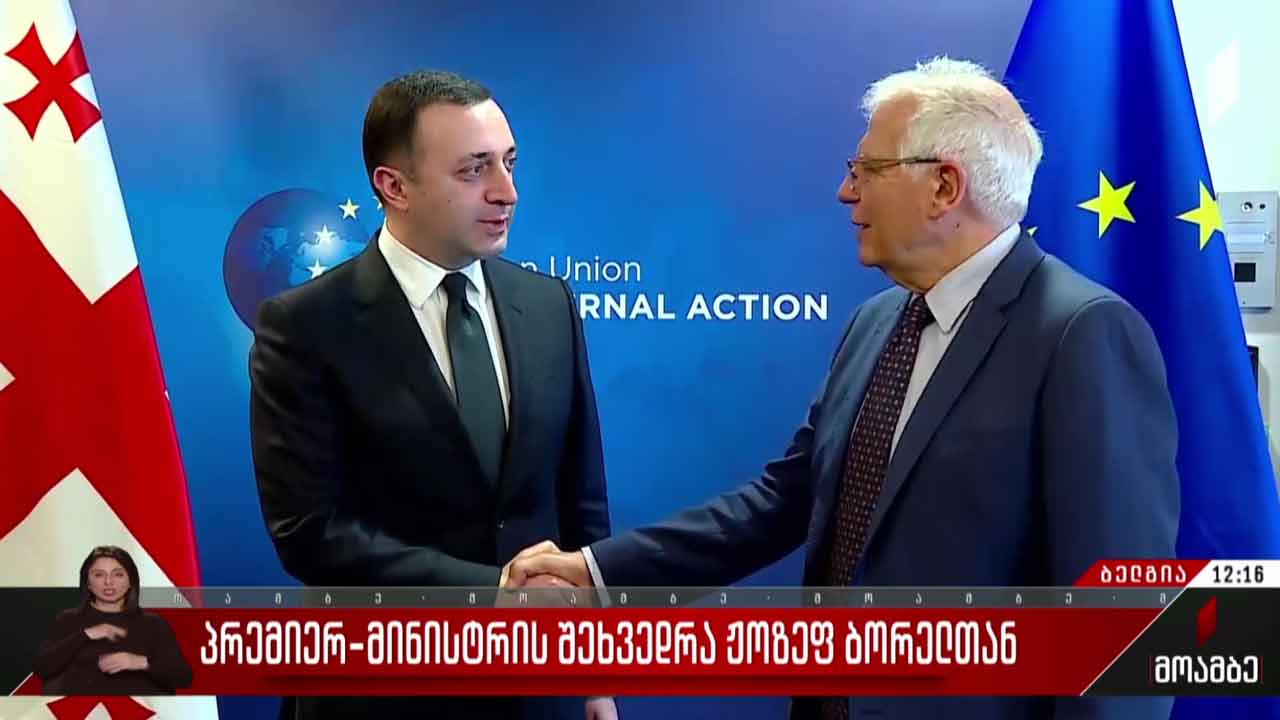პრემიერ-მინისტრის შეხვედრა ჟოზეფ ბორელთან