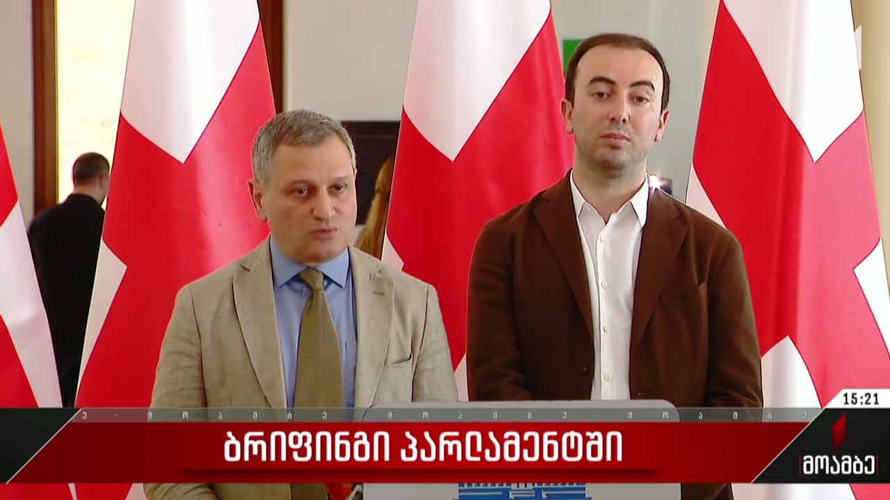 ბრიფინგი პარლამენტში
