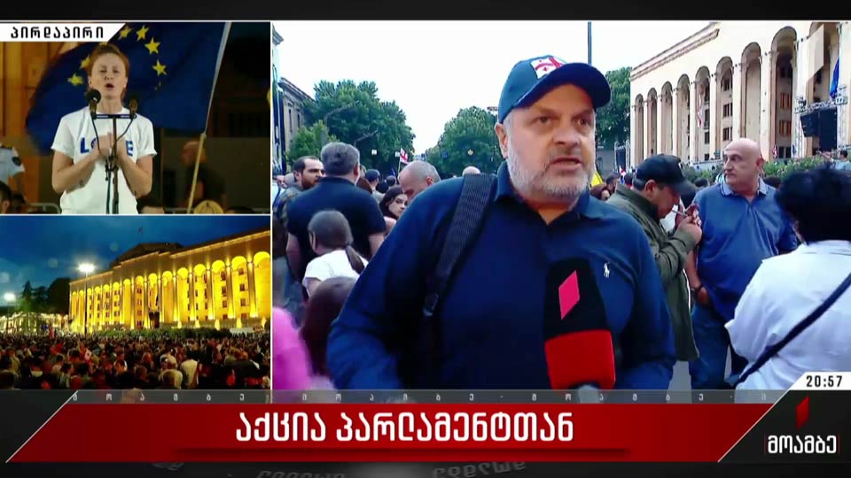აქცია პარლამენტთან - პოლიტიკოსთა განცხადებები