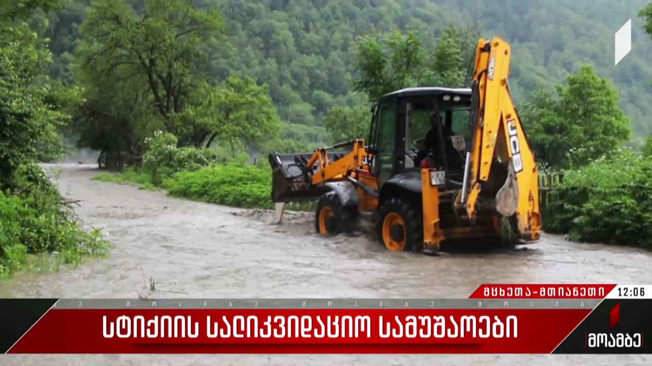 სტიქიის სალიკვიდაციო სამუშაოები