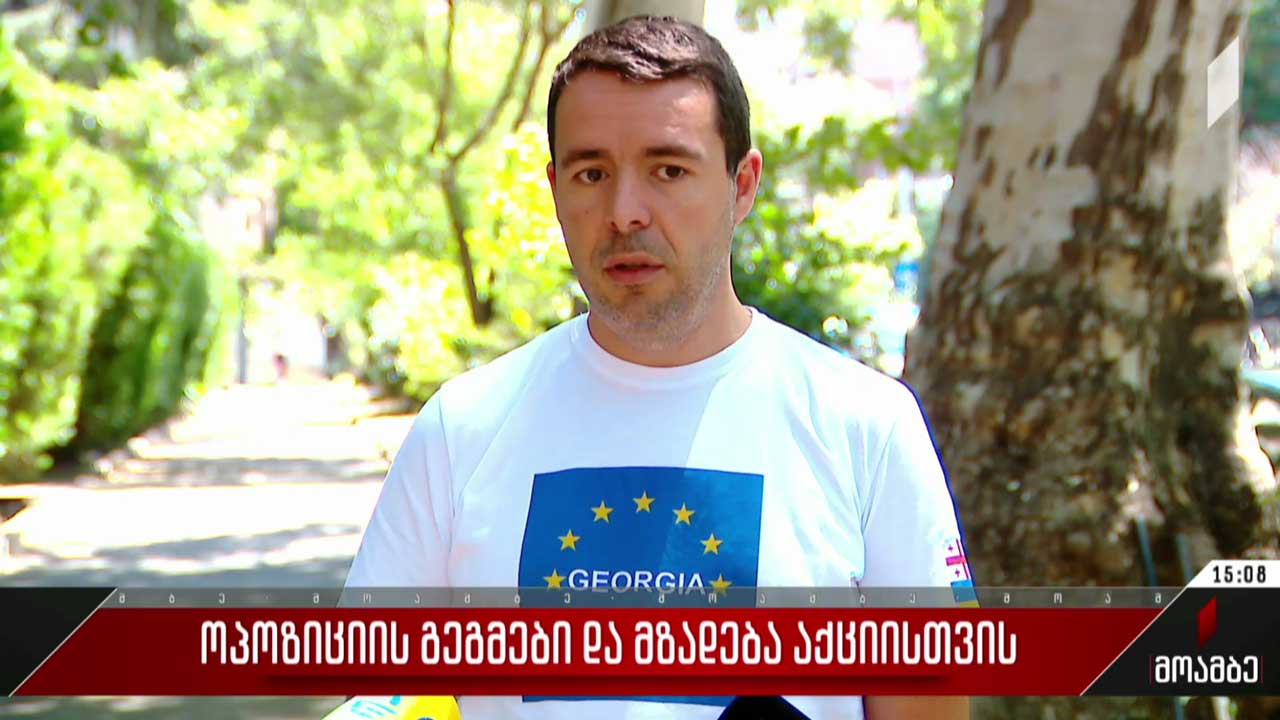 ოპოზიციის გეგმები და მზადება აქციისთვის